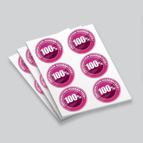 76mm Circle Stickers - High Quality Custom Rounded Sticker Printing Harrow, UK