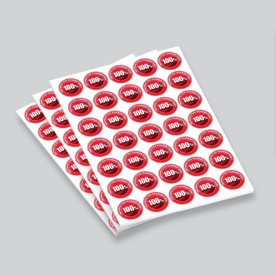 37mm Circle Stickers - High Quality Custom Circle Sticker Printing UK