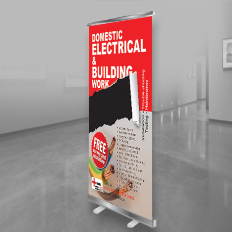 High quality roller banner printing UK with free delivery