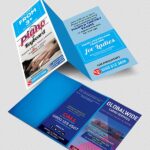 A4 Tri Folded Leaflet printing with C fold or Z fold Free delivery included